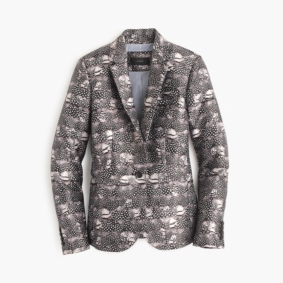 J. Crew Tops - NWOT!✨HP✨Jcrew Campbell Feather Print Lined Blazer